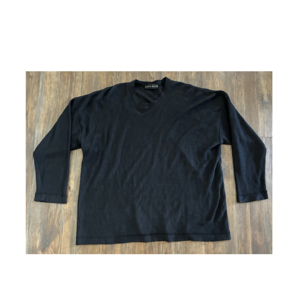 Shirin Guild Black Linen OSFA Top - Picture 7 of 8